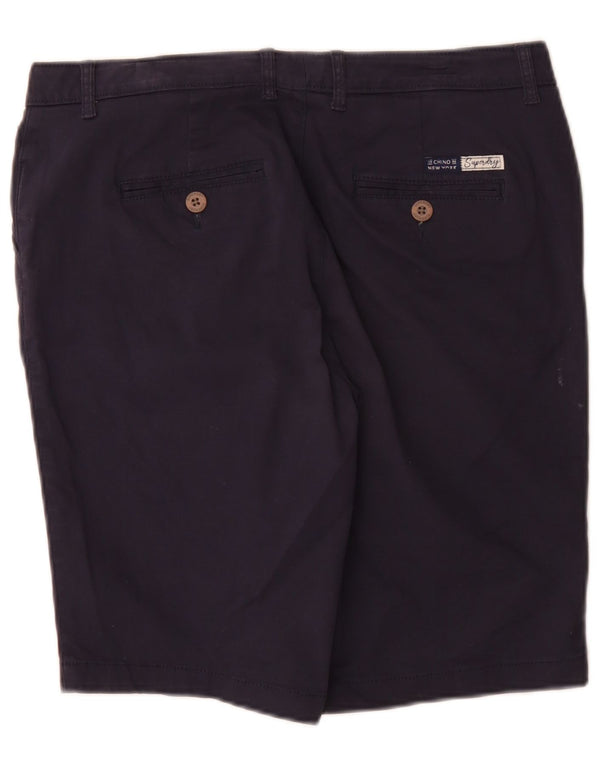 Женские шорты чинос Superdry Regular UK 12 Medium W32 Темно-синие, хлопок