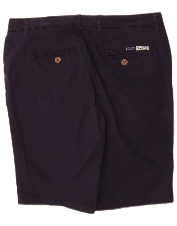 Женские шорты чинос Superdry Regular UK 12 Medium W32 Темно-синие, хлопок