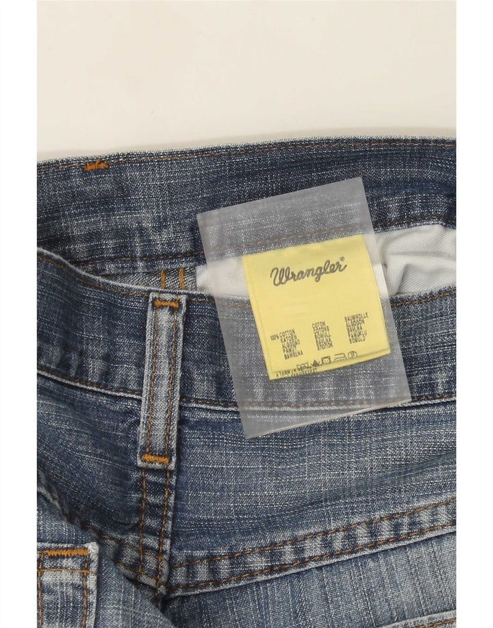 Мужские прямые джинсы Wrangler стандартного кроя W32 L32, синие, хлопок