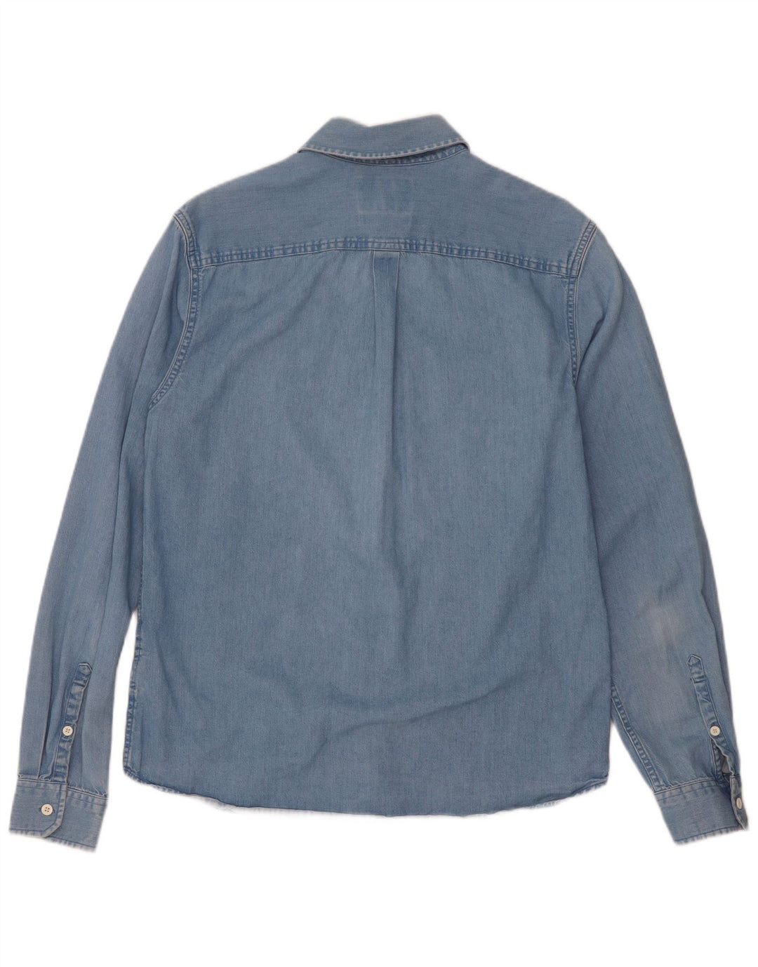 Calvin Klein Jeans Мужская джинсовая рубашка стандартного кроя, средний синий хлопок, хлопок