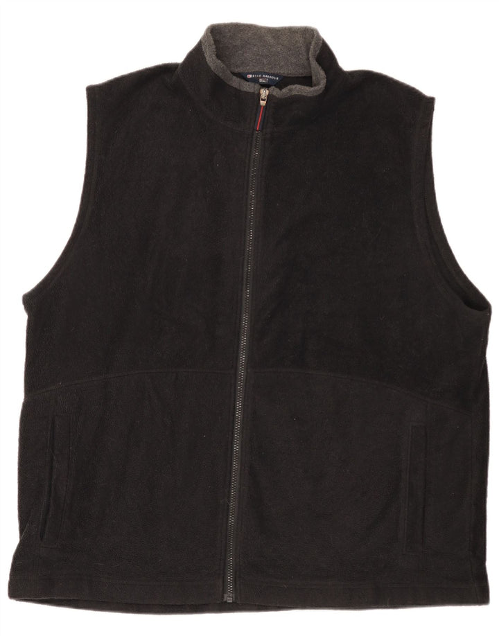 Мужская флисовая куртка Marks & Spencer UK 44 2XL, черный полиэстер