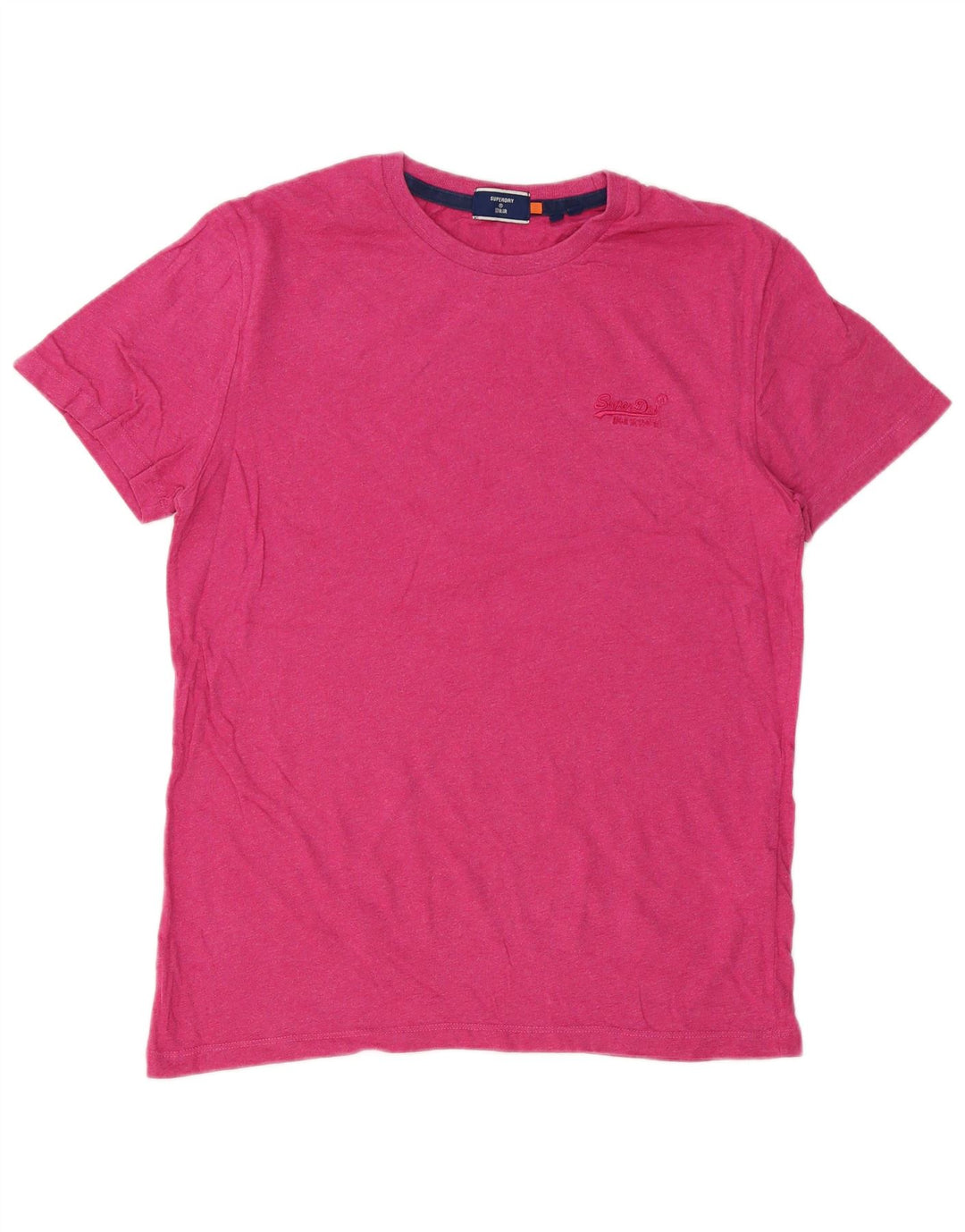 Мужская футболка Superdry Top из хлопка среднего розового цвета