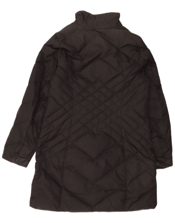 Женское стеганое пальто EDDIE BAUER UK 14, средний черный, полиэстер