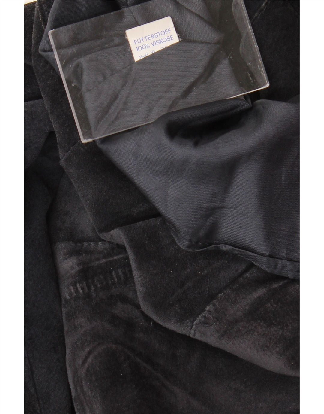 ВИНТАЖНЫЙ женский укороченный пиджак на 1 пуговице, Великобритания 14, средний темно-синий из вискозы