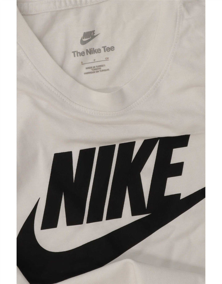 Мужская футболка с рисунком Nike, маленький белый