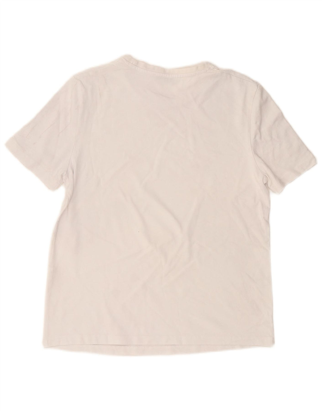 Женская футболка Zara Top UK 14, средний белый хлопок, белый цвет