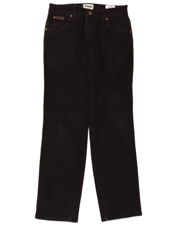 Мужские прямые джинсы Wrangler Texas W30 L30, черный хлопок