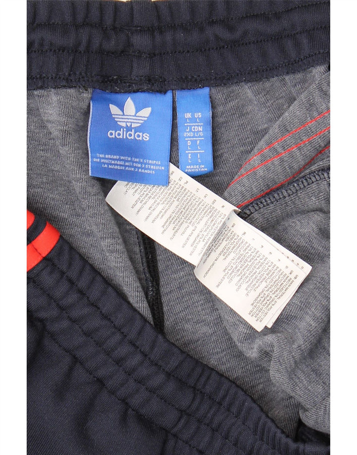 Adidas Мужские спортивные брюки Джоггеры Большой темно-синий полиэстер