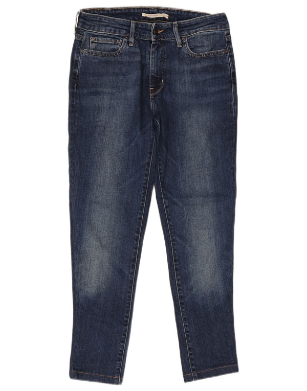 Женские прямые джинсы Levi's 714 W28 L26 темно-синие, хлопок