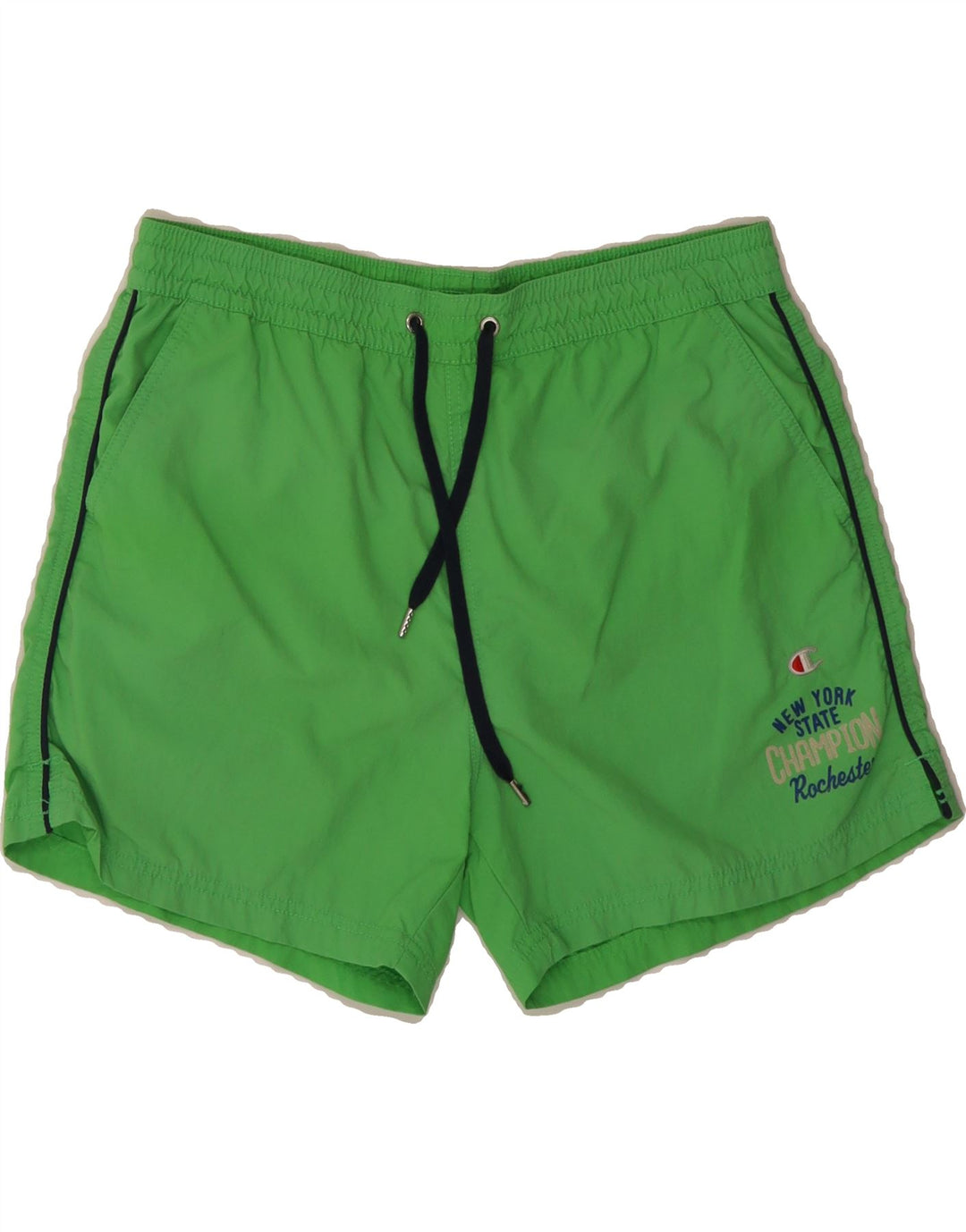 CHAMPION Mens Swimming Shorts Medium Green Vintage Champion and Second-Hand Champion from Messina Hembry 