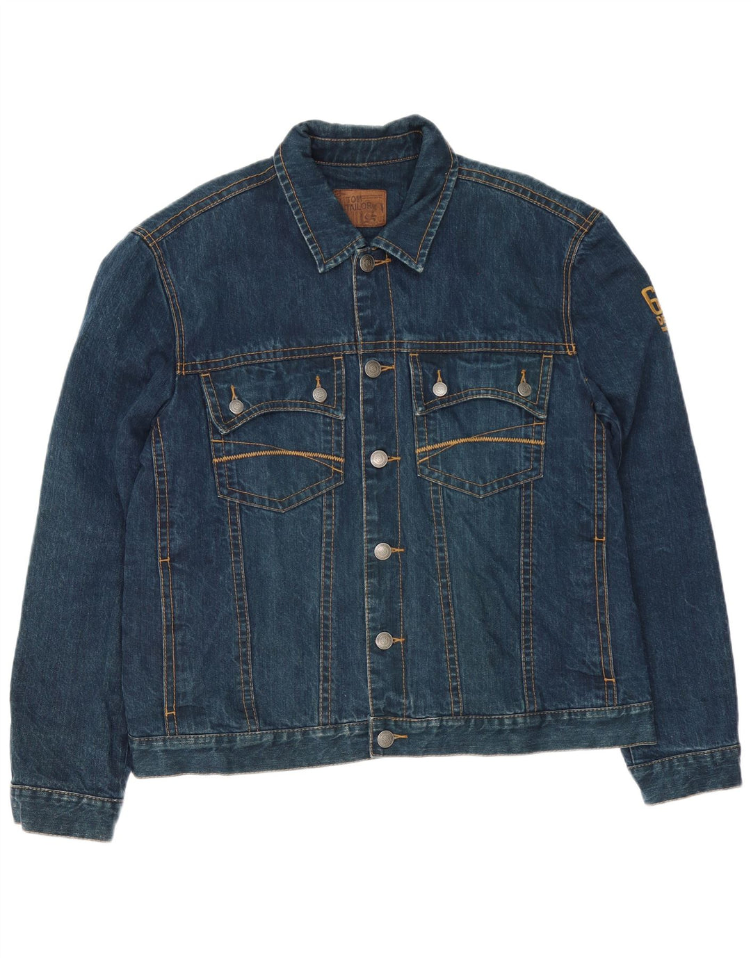 Мужская джинсовая куртка Tom Tailor UK 44 2XL, синяя, хлопок
