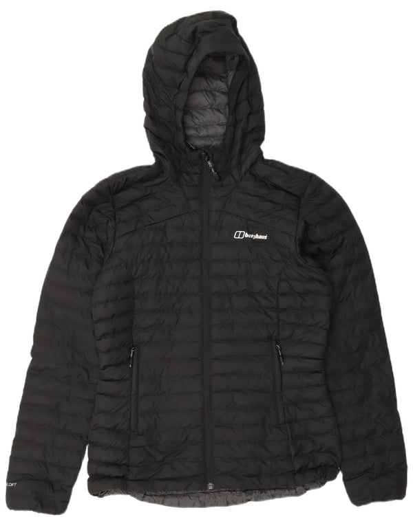Berghaus Женская стеганая куртка с капюшоном UK 8, маленькая, темно-синяя, полиэстер