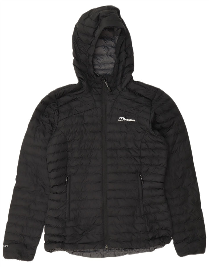Berghaus Женская стеганая куртка с капюшоном UK 8, маленькая, темно-синяя, полиэстер