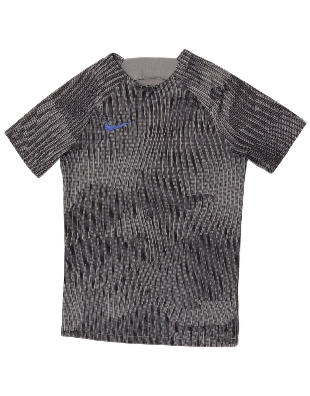 Мужская футболка Nike Dri Fit с графическим принтом, маленький серый камуфляжный полиэстер
