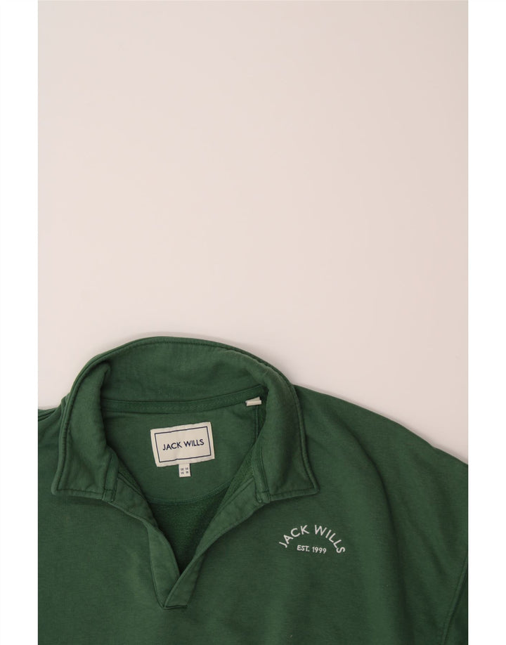 JACK WILLS Womens Oversized Sweatshirt Jumper UK 14 Medium  Green Vintage Jack Wills and Second-Hand Jack Wills from Messina Hembry 