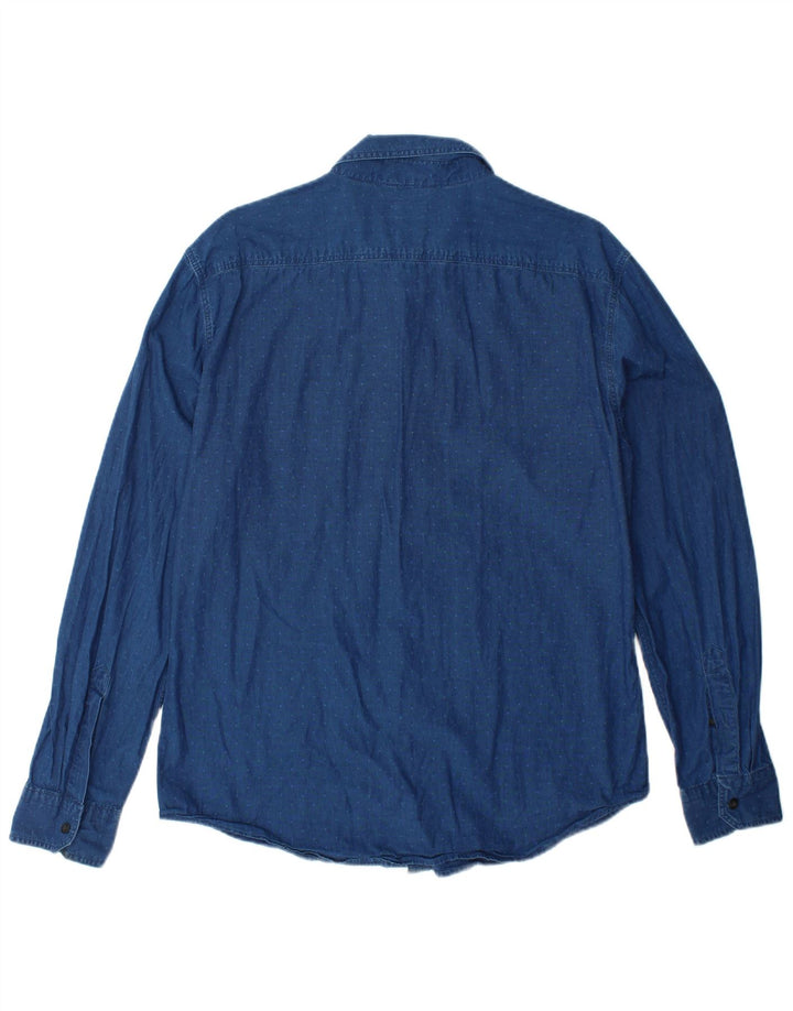 Мужская тонкая рубашка LEVI'S, большой размер, темно-синий, хлопок