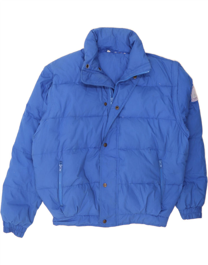 BRUGI Mens Padded Jacket IT 48 Medium Blue Polyester Vintage Brugi and Second-Hand Brugi from Messina Hembry 