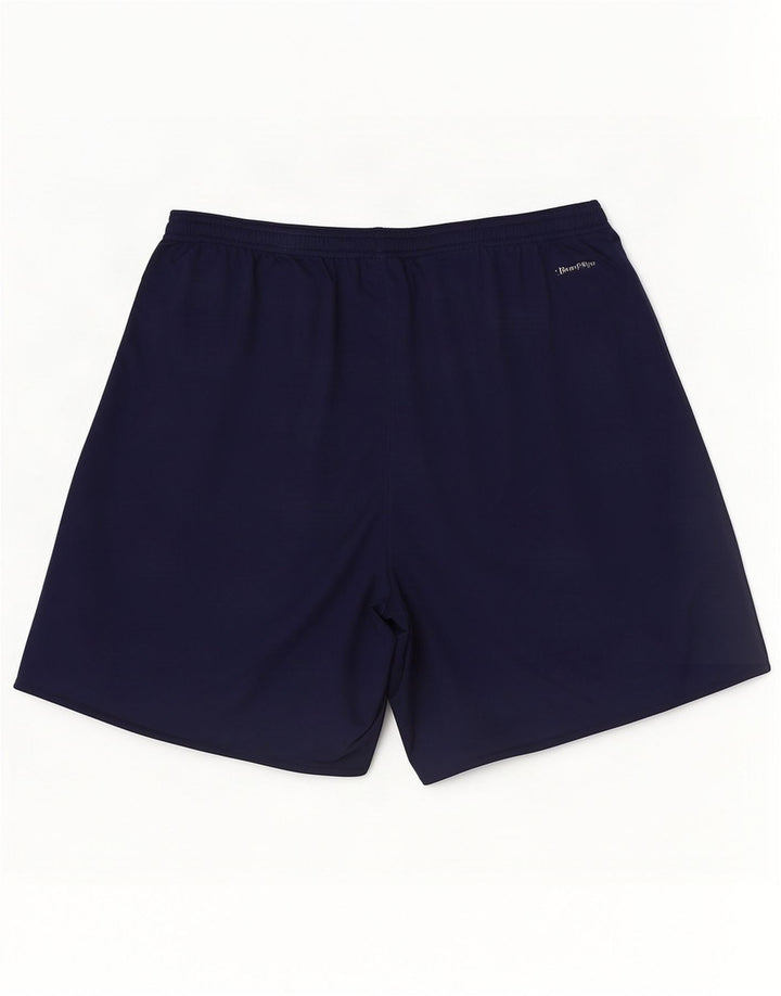 Мужские спортивные шорты Adidas Climalite XL темно-синие из полиэстера