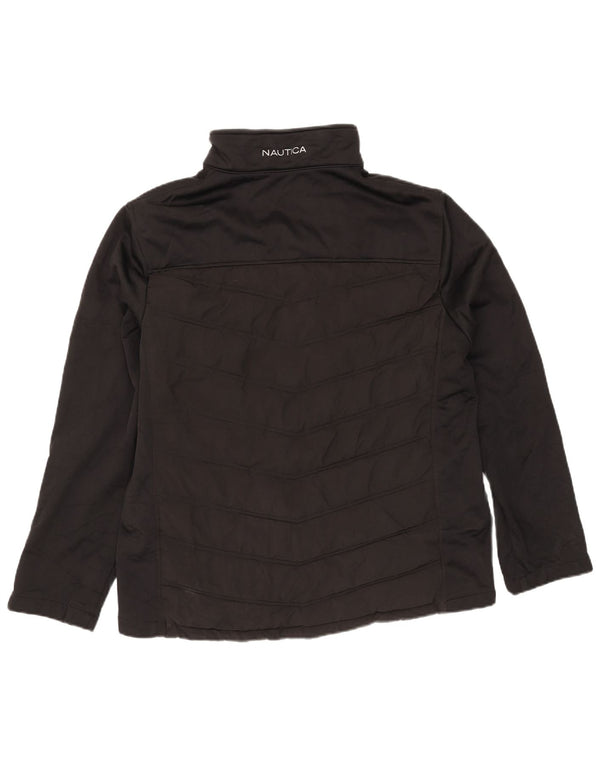 Мужская стеганая куртка Nautica UK 40, большая, черная, полиэстер