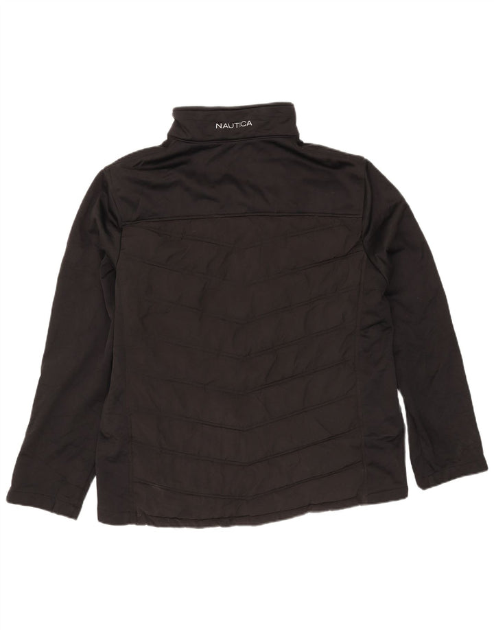 Мужская стеганая куртка Nautica UK 40, большая, черная, полиэстер