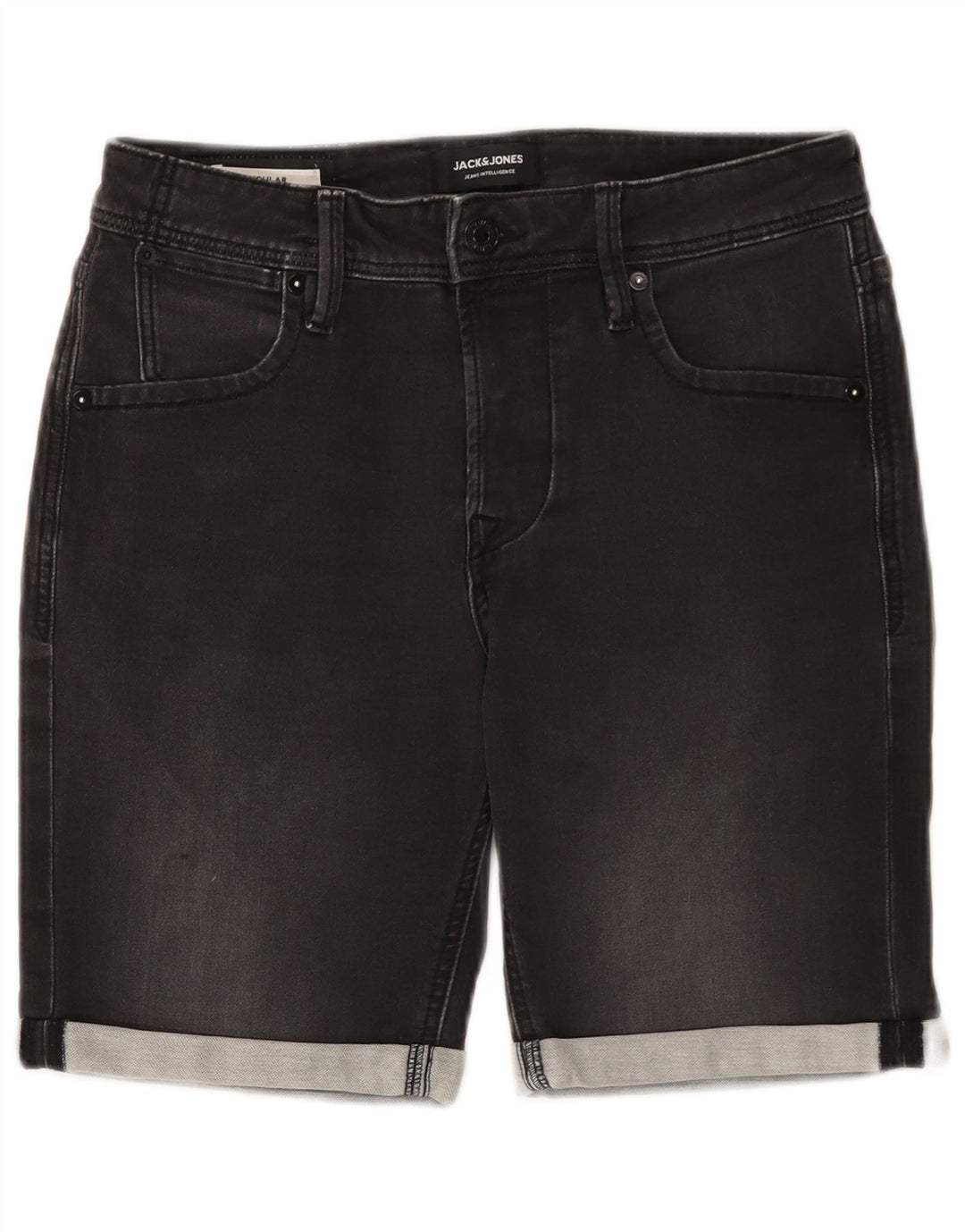 Мужские джинсовые шорты Jack & Jones Regular XS W28, серые, хлопок