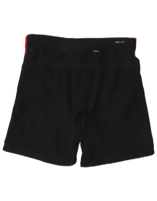 Женские спортивные шорты Nike Dri Fit UK 18 XL, черные, полиэстер с цветными блоками