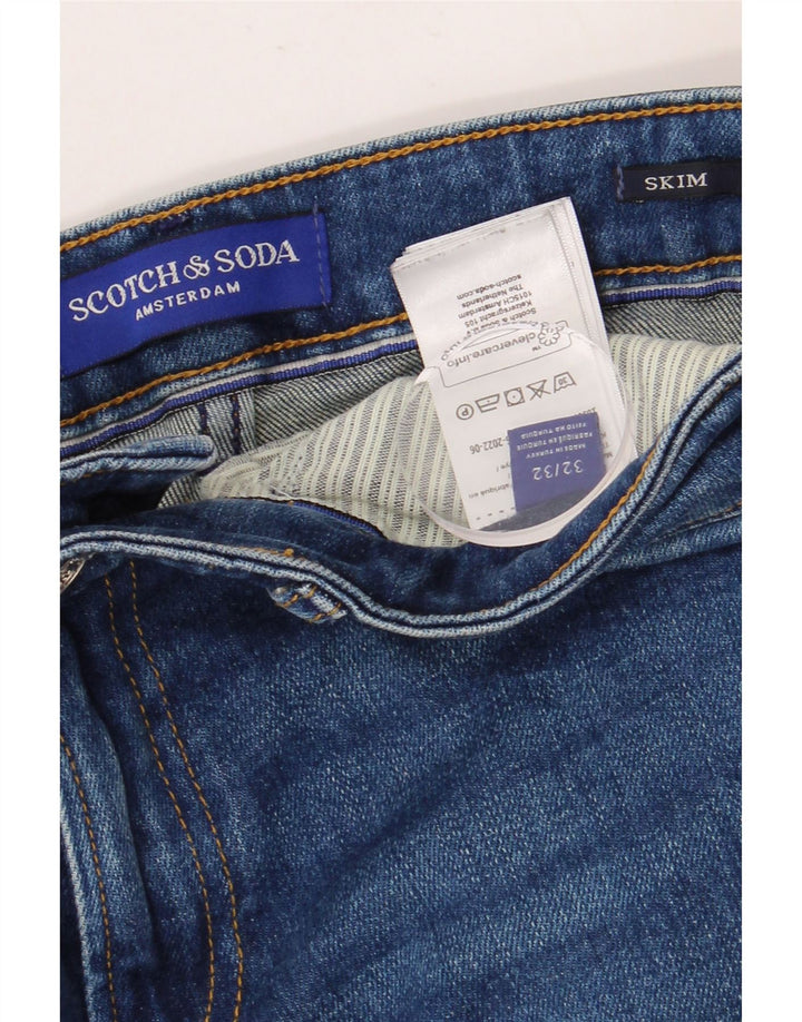 Мужские джинсы скинни SCOTCH & SODA Amsterdam W32 L32, синий хлопок