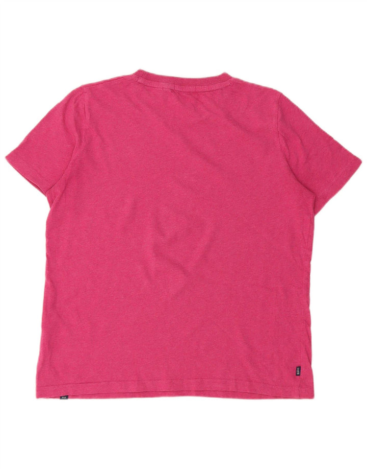 Женская футболка оверсайз Superdry Top UK 8, маленький розовый хлопок