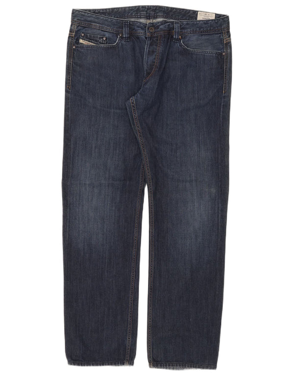 Мужские прямые джинсы Diesel Viker W38 L34, синий хлопок