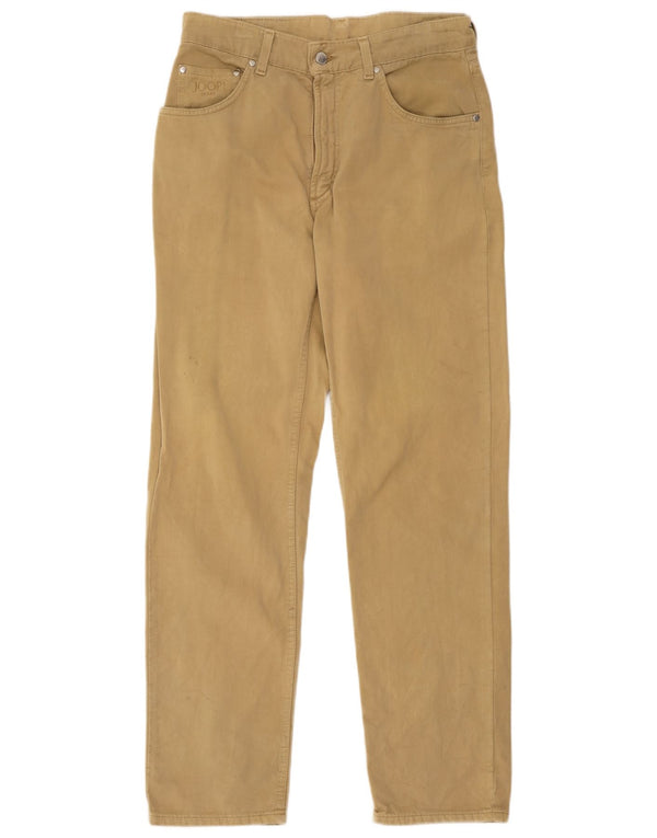 Мужские прямые повседневные брюки Joop EU 48 Medium W32 L30, бежевый хлопок