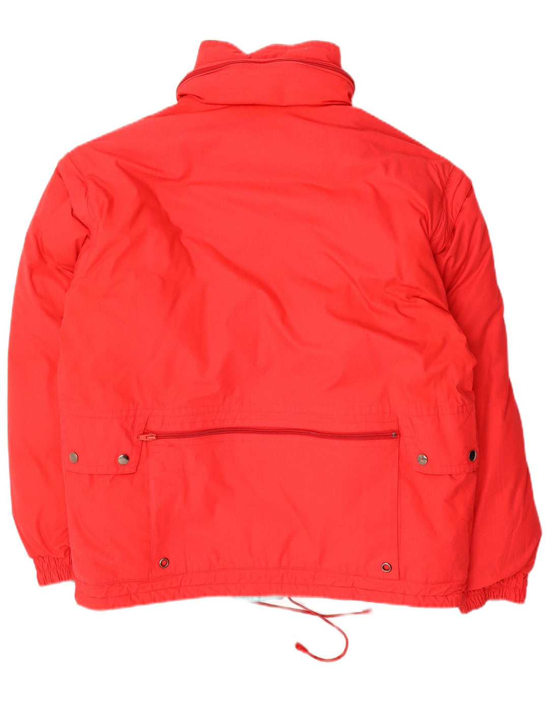 Винтажная мужская двусторонняя куртка с капюшоном UK 38, средняя разноцветная зимняя