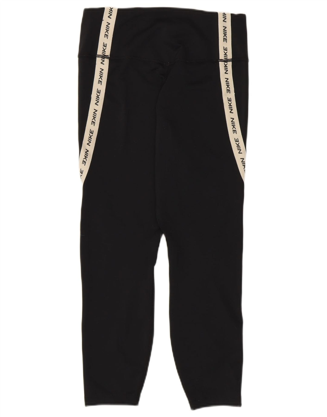 Женские леггинсы-капри NIKE Dri Fit с рисунком, Великобритания, 12, средние, черные, с цветными блоками