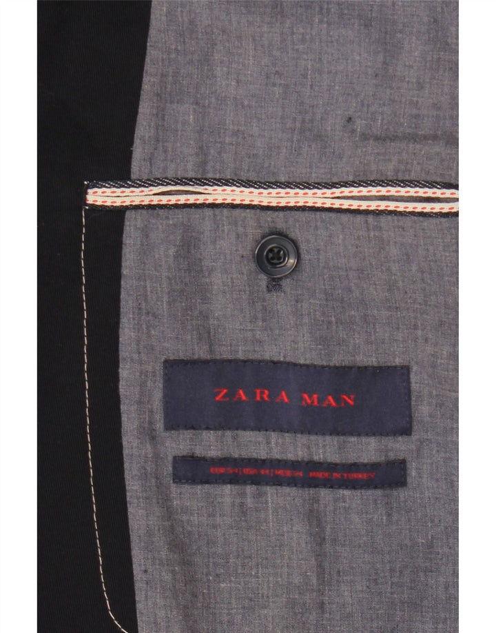 Мужской пиджак Zara на 2 пуговицах IT 54 2XL Темно-синий