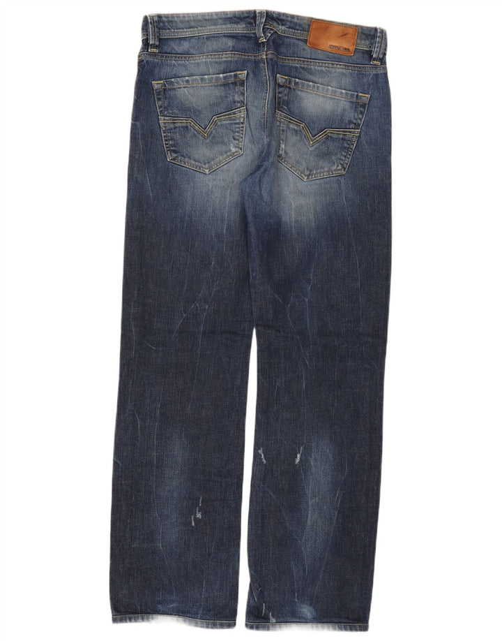 Мужские прямые джинсы Diesel Larkee Regular W30 L32, синий хлопок