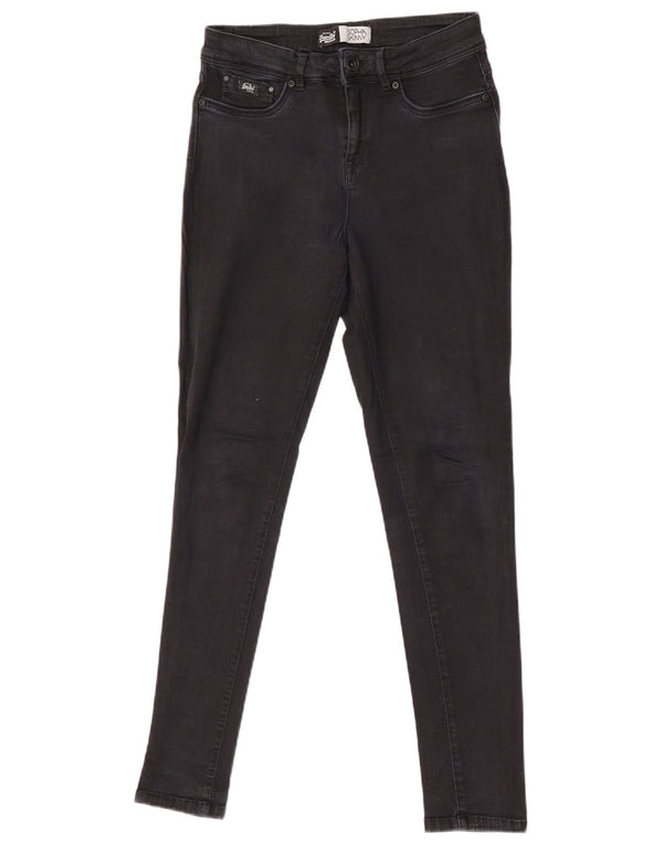 Женские джинсы скинни Superdry Sophia W26 L30, черный хлопок