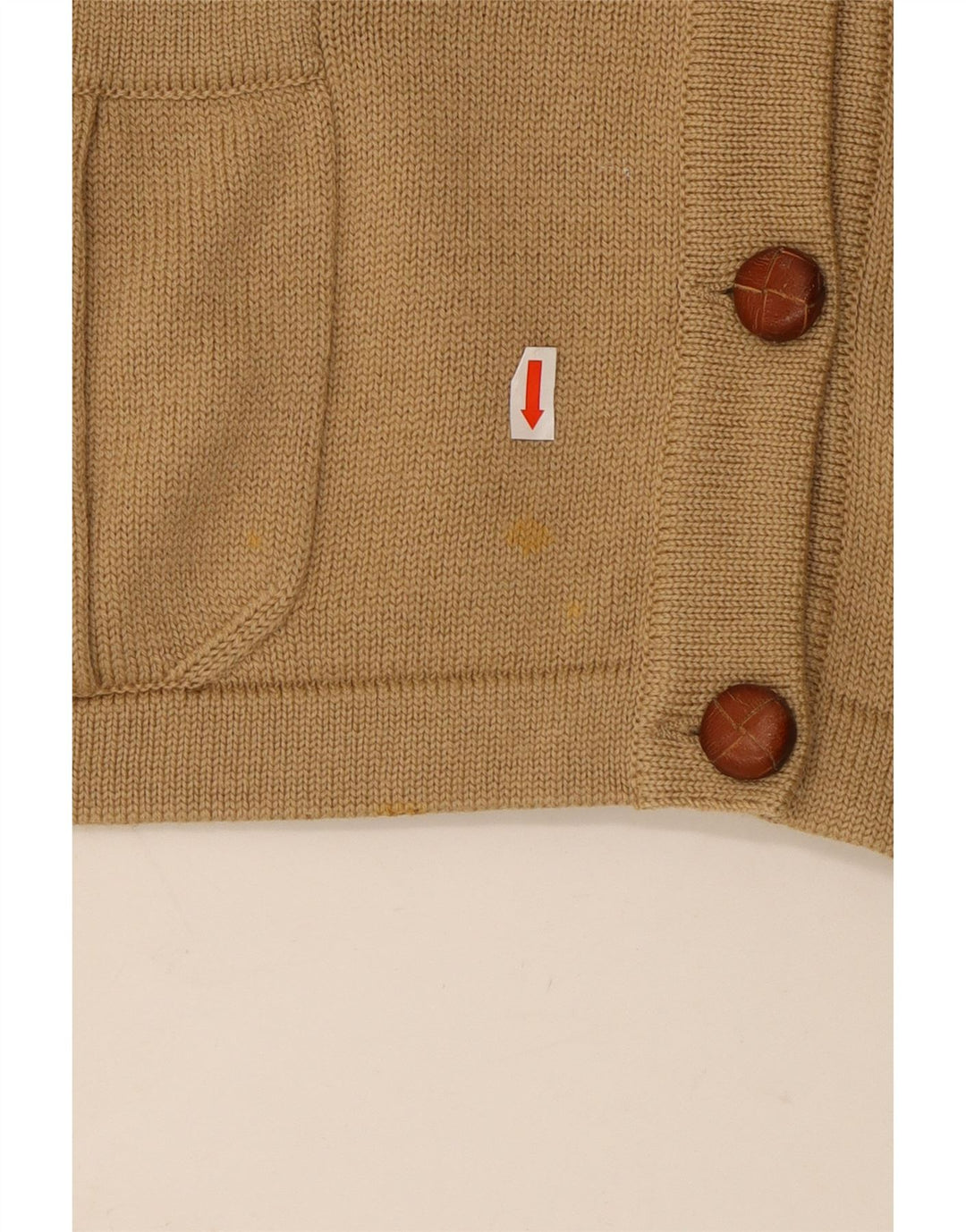 Женский кардиган-свитер LUISA SPAGNOLI UK 14, большой, бежевый, шерсть