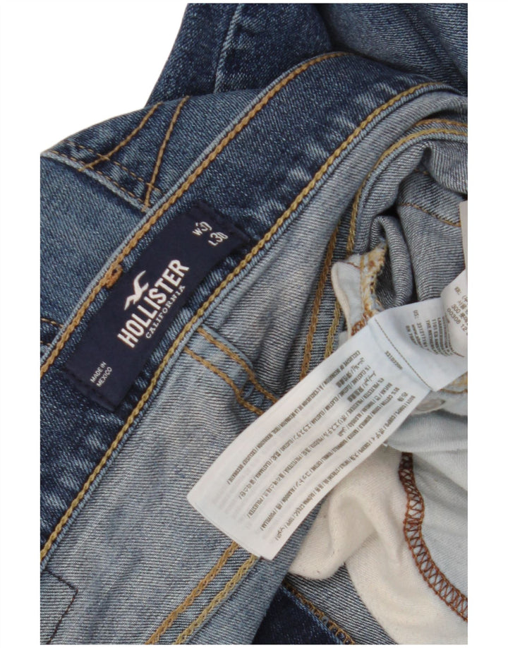 Мужские узкие джинсы Hollister W30 L30, синий хлопок