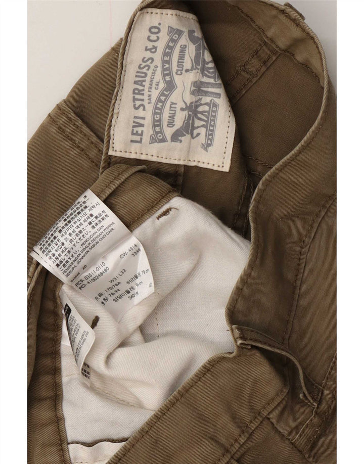 Мужские шорты чинос Levi's W31, средний цвет хаки, хлопок