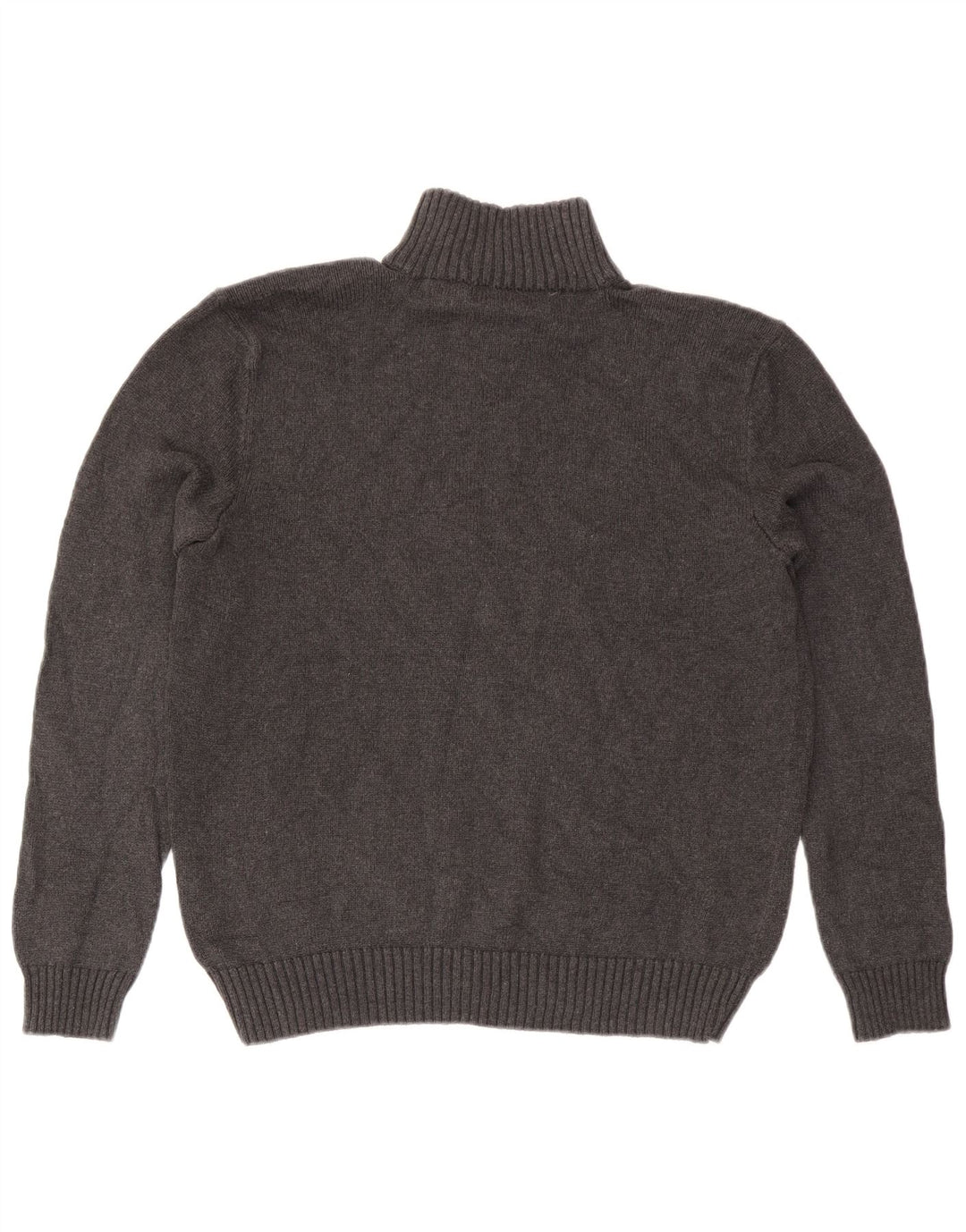 Мужской джемпер с воротником на молнии Polo Ralph Lauren, хлопковый средний серый цвет