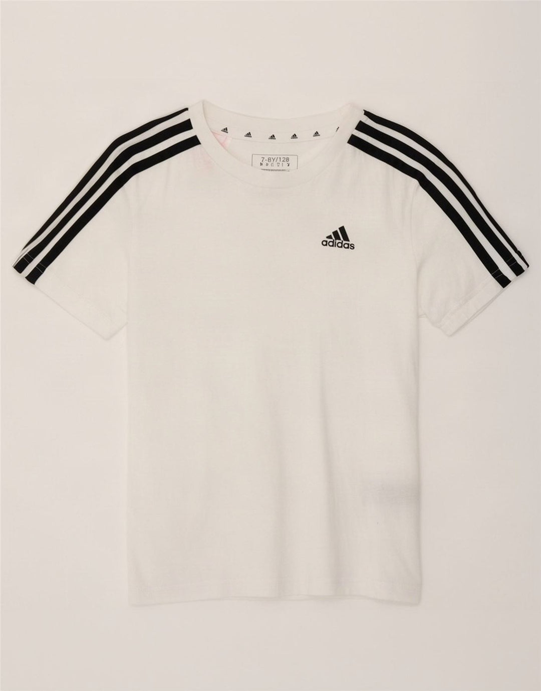 Футболка Adidas для мальчиков, топ 7-8 лет, белый хлопок