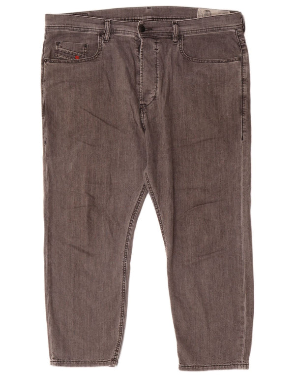 Diesel Mens Rhial Slim Carrot Capri Jeans W36 L23 Grey Cotton