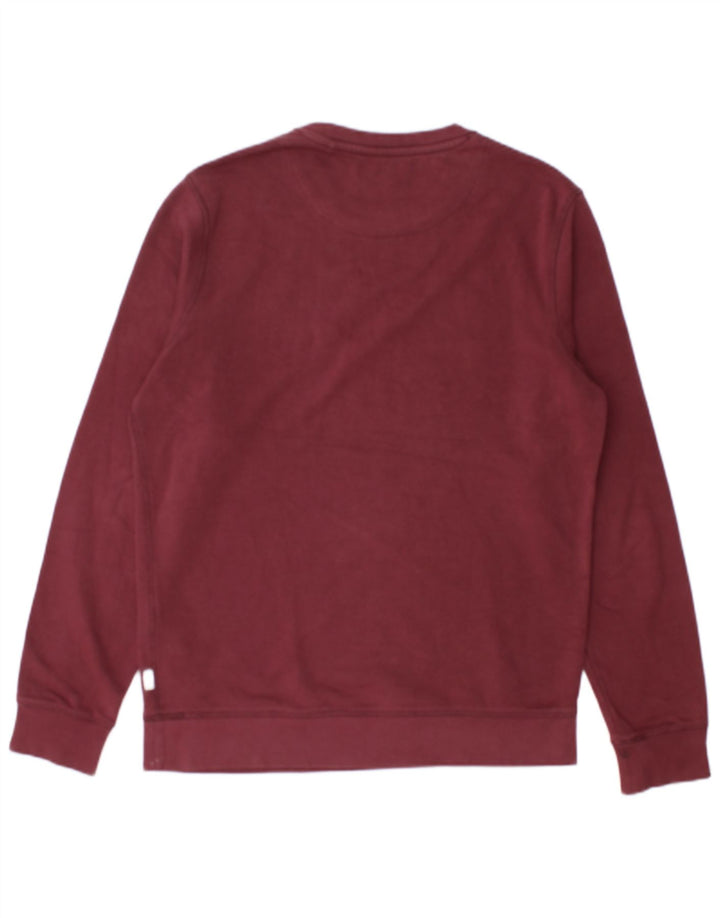 Мужской свитшот с рисунком JACK & JONES, джемпер среднего цвета, бордовый хлопок, хлопок