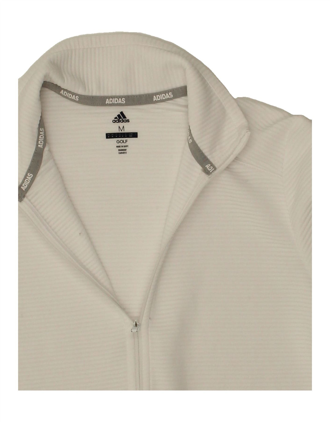 ADIDAS Womens Tracksuit Top Jacket UK 12 Medium White Polyester Vintage Adidas and Second-Hand Adidas from Messina Hembry 