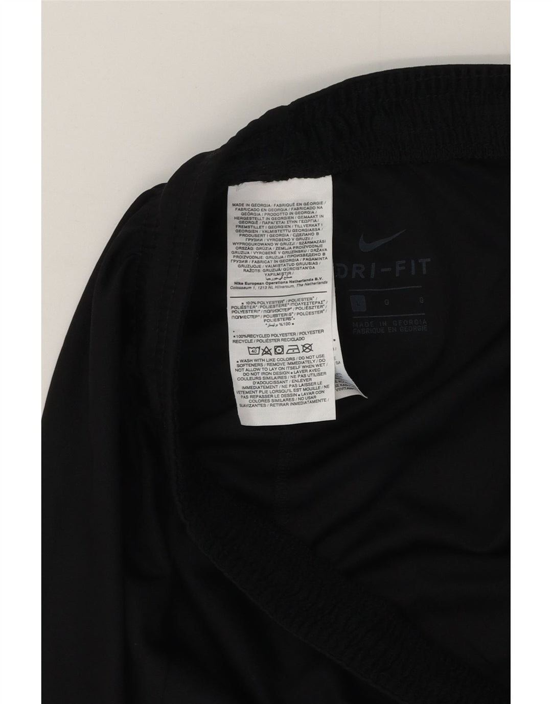 Мужские спортивные шорты Nike Dri Fit, большие черные, полиэстер
