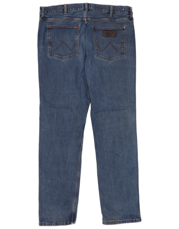Мужские прямые джинсы Wrangler Greensboro W38 L34 синие, хлопок