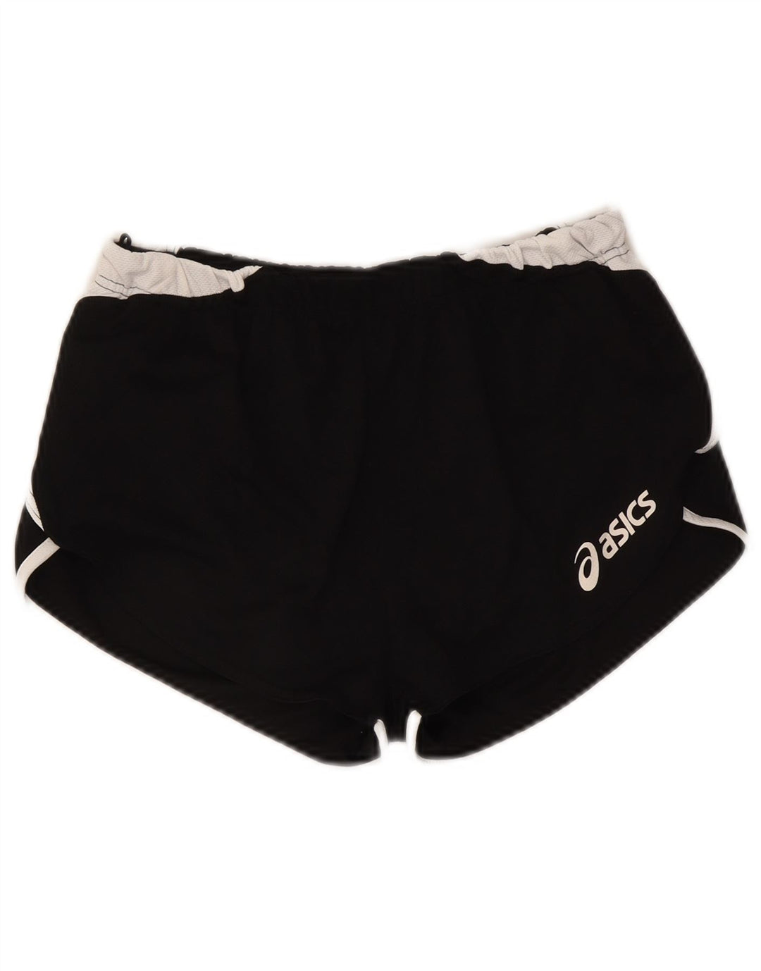 Женские спортивные шорты с графическим рисунком Asics UK 10, маленькие черные, полиэстер с цветными блоками