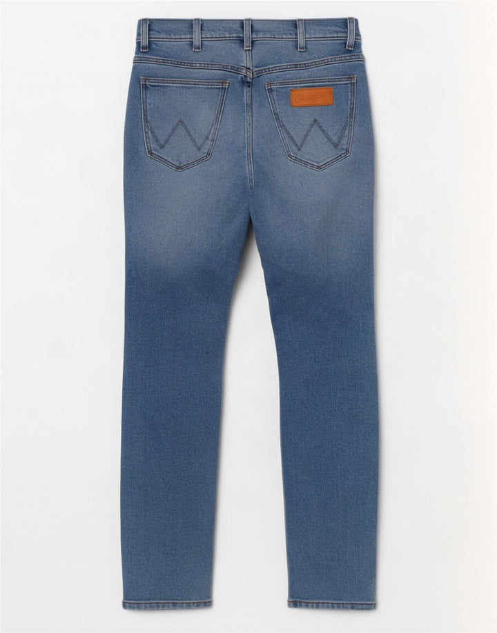 Мужские джинсы Wrangler Larston Slim W28 L32, синий хлопок