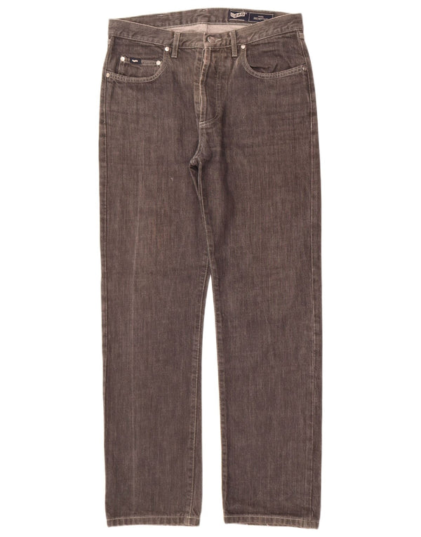 Мужские прямые джинсы Gas Memphis W33 L30, серый хлопок