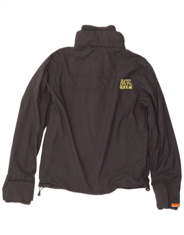 Мужская дождевик с рисунком Superdry UK 42 XL, серый нейлон