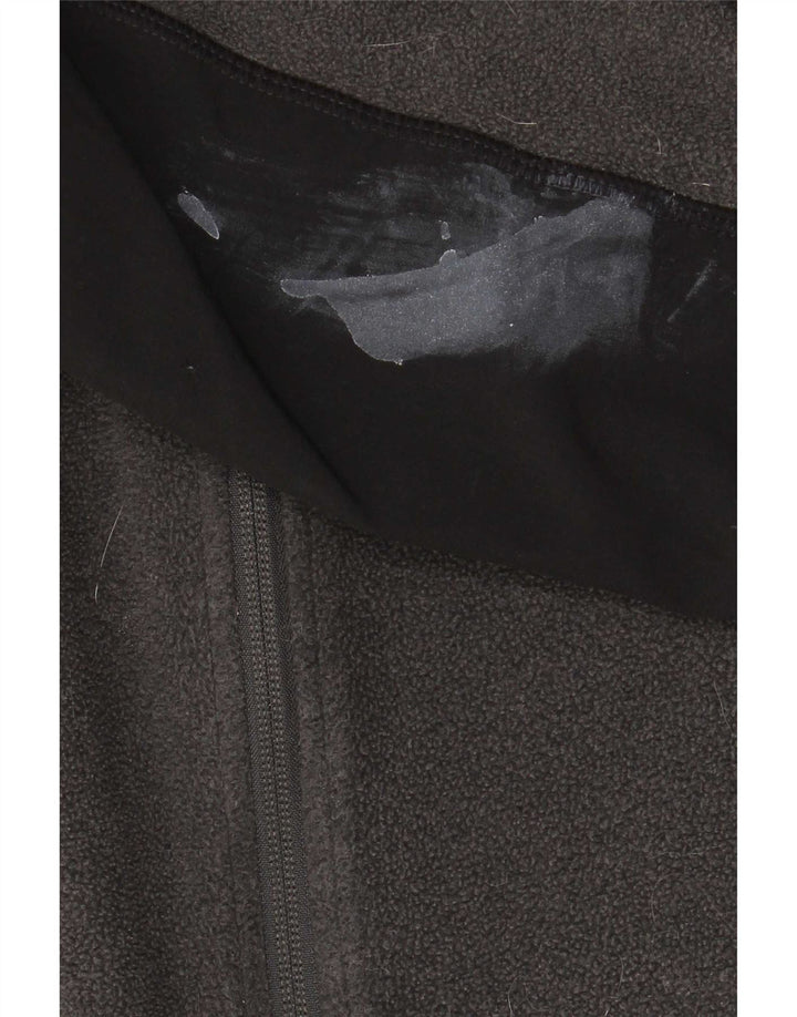Мужская флисовая куртка The North Face UK 40, большая серая, полиэстер с цветными блоками
